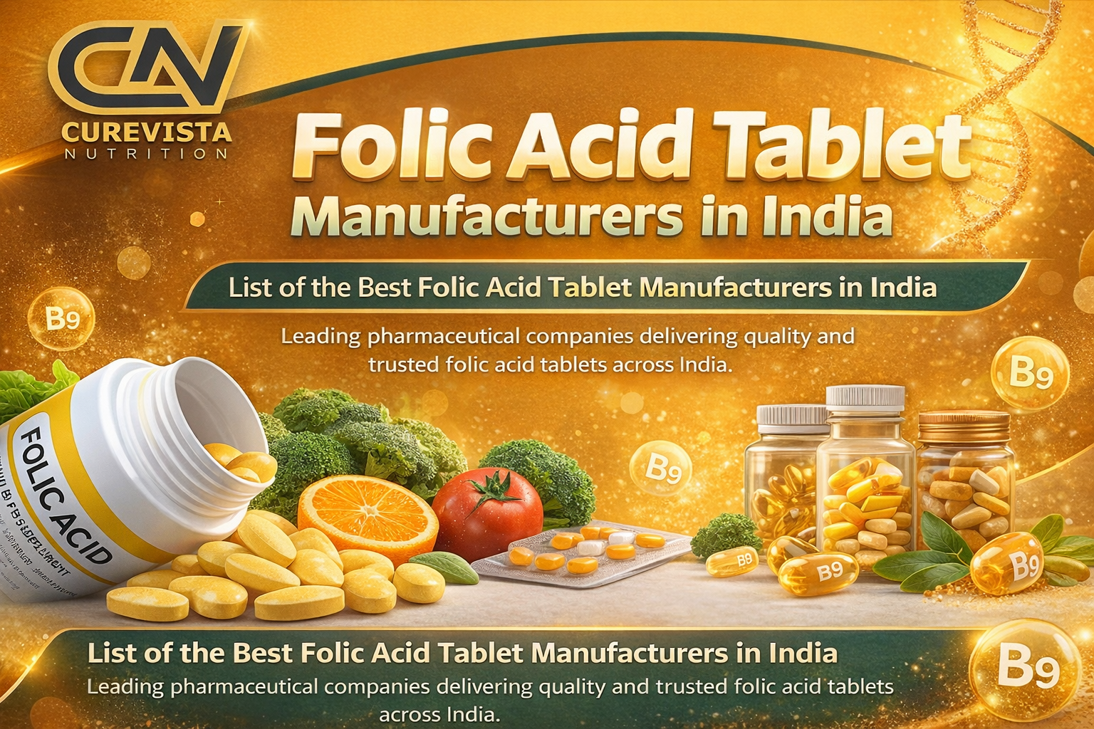 Folic Acid Tablet Manufacturers in India