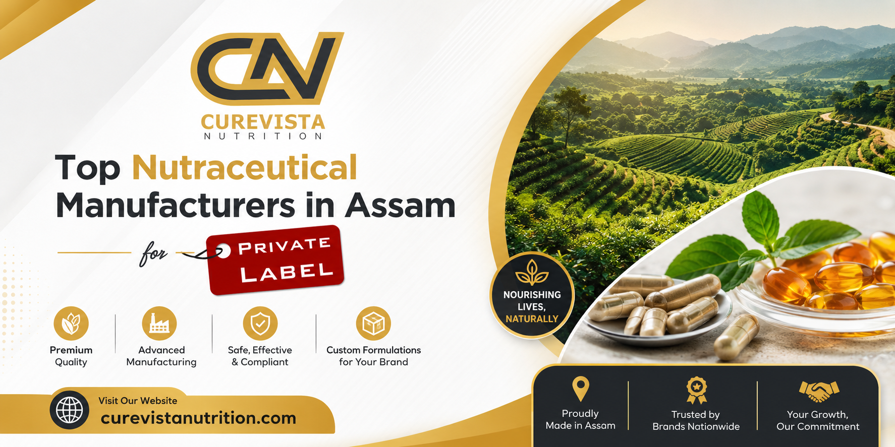 Top Nutraceutical Manufacturers in Assam for Private Label