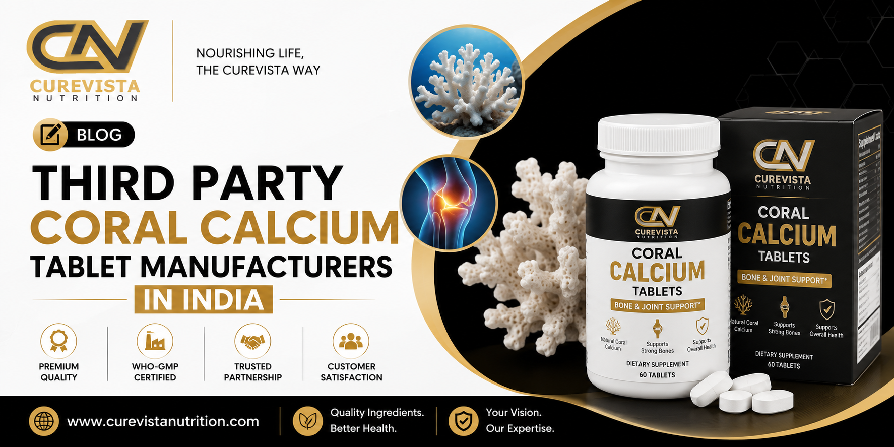 Third Party Coral Calcium Tablet Manufacturers in India