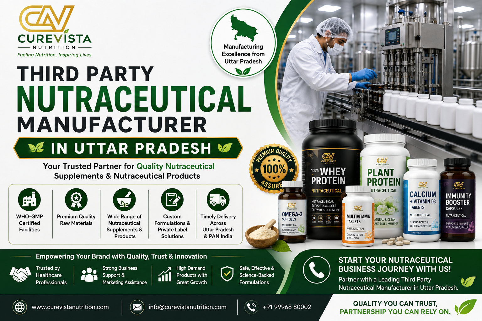 Third Party Nutraceutical Manufacturer in Uttar Pradesh